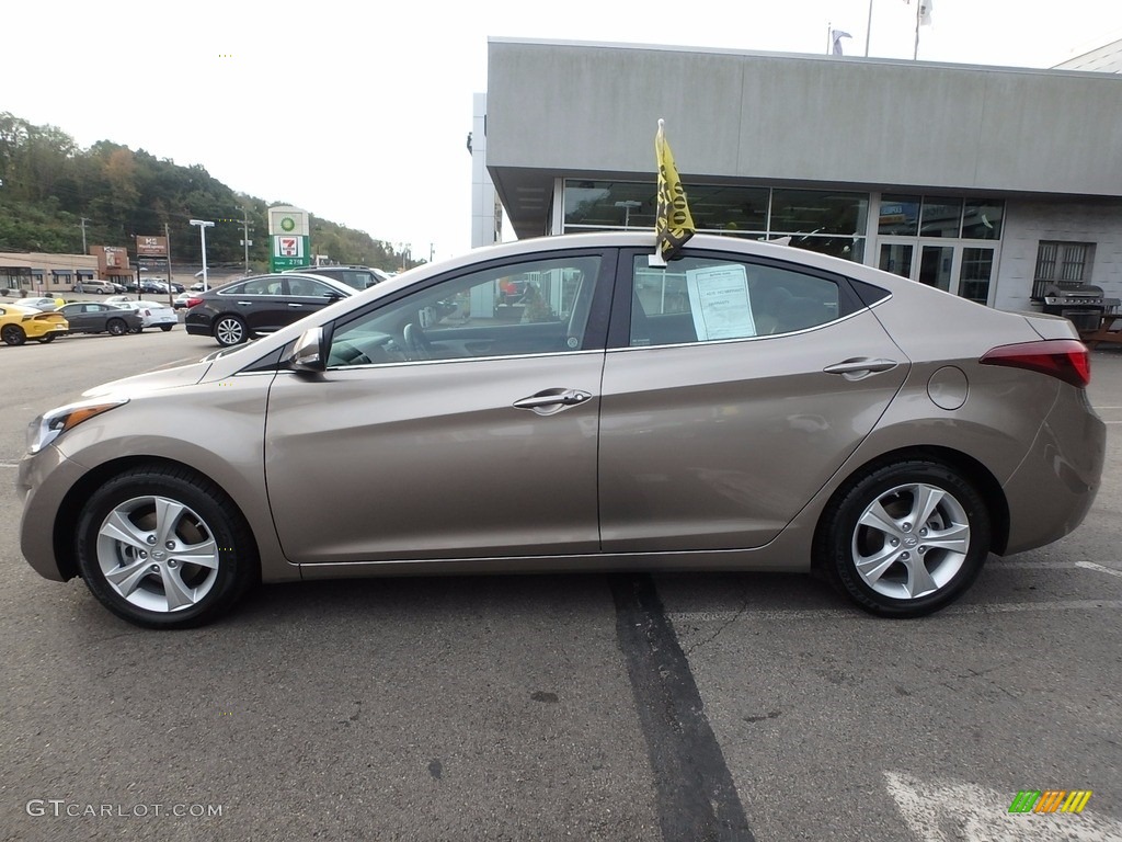 2016 Elantra Value Edition - Desert Bronze / Black photo #2