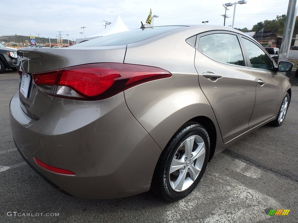 2016 Elantra Value Edition - Desert Bronze / Black photo #6