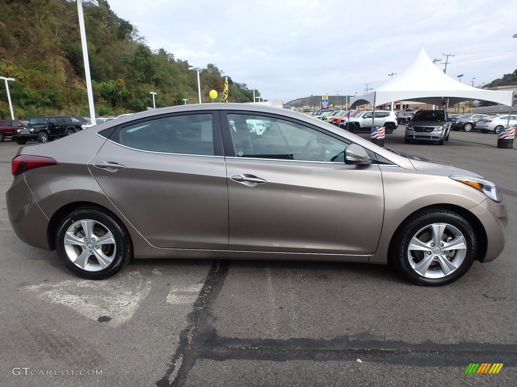 2016 Elantra Value Edition - Desert Bronze / Black photo #7