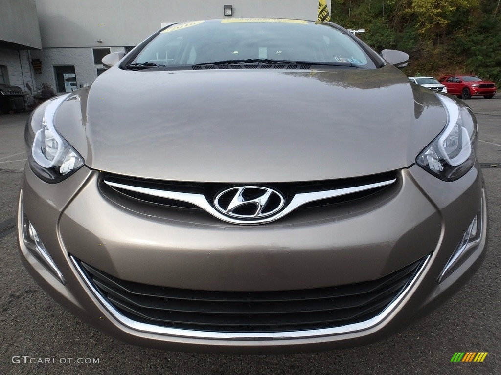 2016 Elantra Value Edition - Desert Bronze / Black photo #9