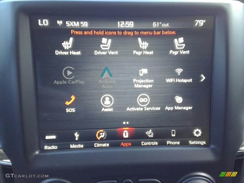 2018 Ram 2500 Laramie Longhorn Mega Cab 4x4 Controls Photo #123142667
