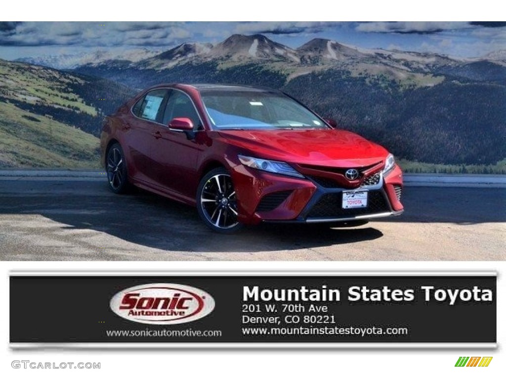 2018 Camry XSE V6 - Ruby Flare Pearl / Black photo #1