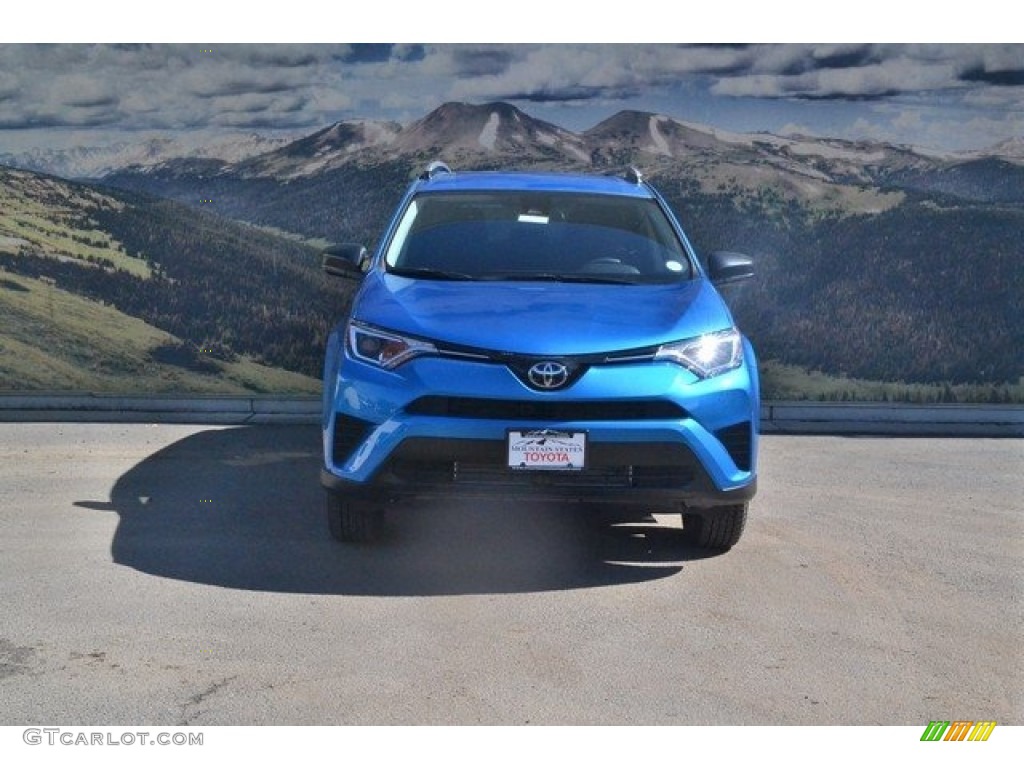 2018 RAV4 LE AWD - Electric Storm Blue / Black photo #2