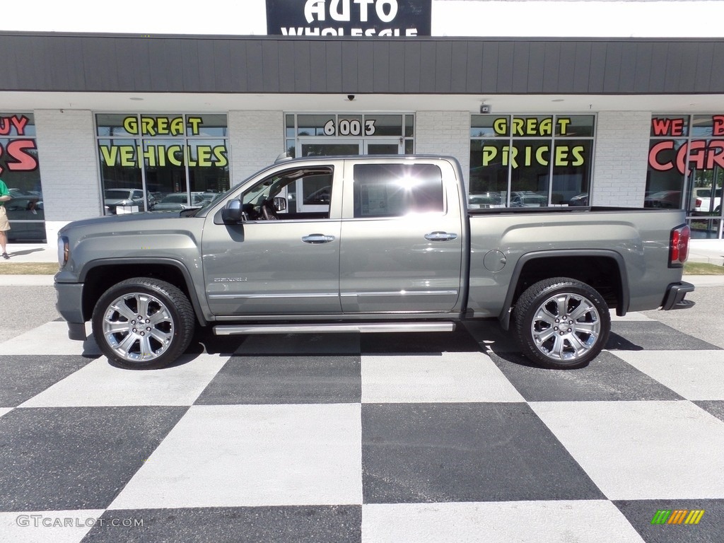 2017 Sierra 1500 Denali Crew Cab 4WD - Mineral Metallic / Cocoa/­Dark Sand photo #1