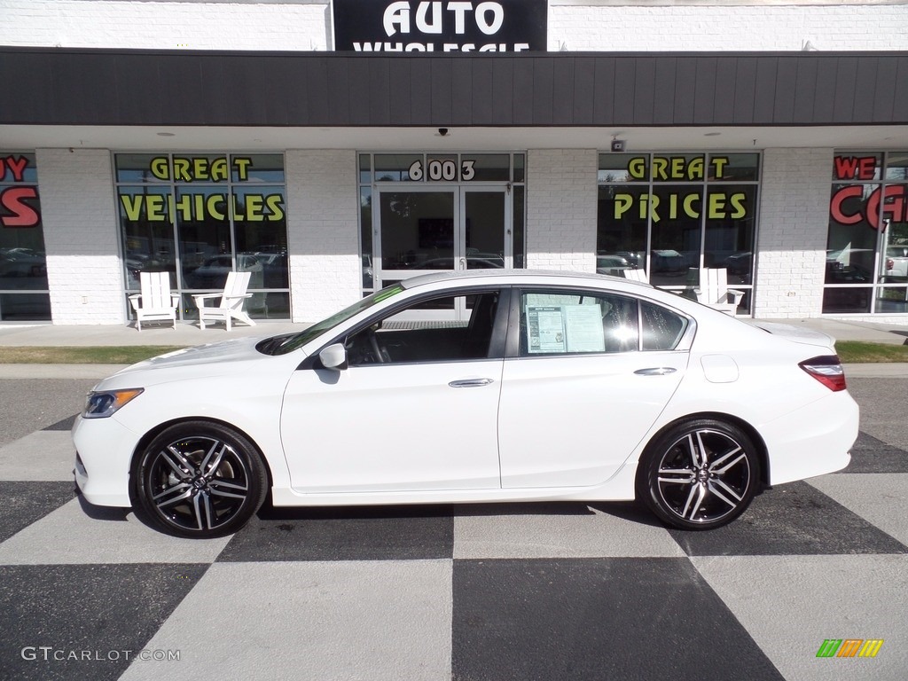 2017 Accord Sport Special Edition Sedan - White Orchid Pearl / Black photo #1