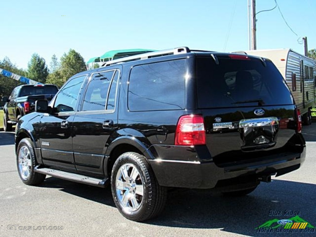 2007 Expedition Limited - Black / Charcoal Black/Caramel photo #3
