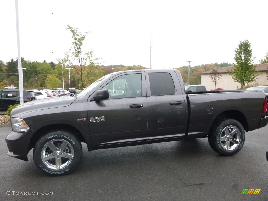 2018 1500 Express Quad Cab 4x4 - Granite Crystal Metallic / Black/Diesel Gray photo #2