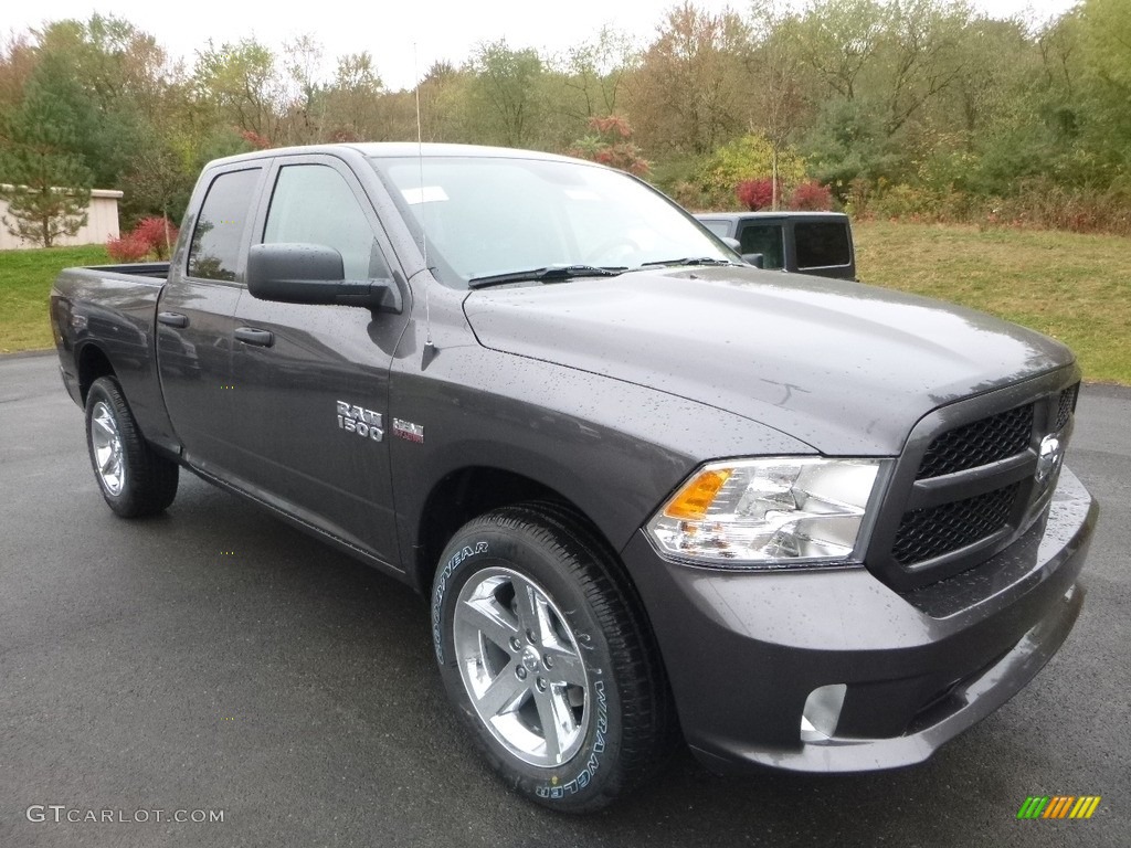 2018 1500 Express Quad Cab 4x4 - Granite Crystal Metallic / Black/Diesel Gray photo #7