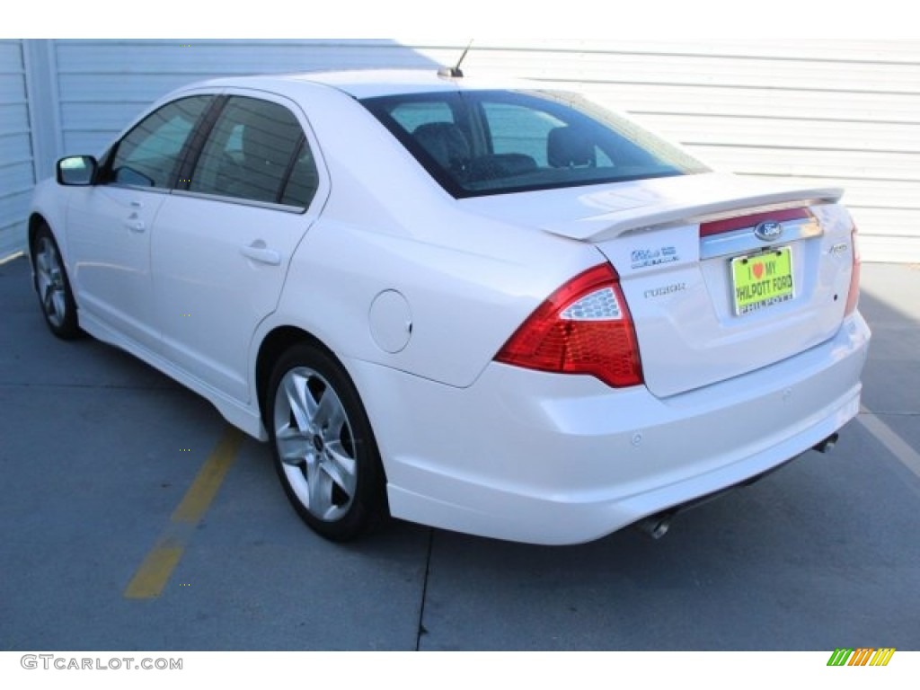 2012 Fusion Sport - White Platinum Tri-Coat / Sport Red photo #8