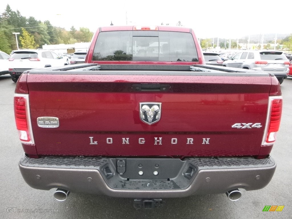 2018 1500 Laramie Longhorn Crew Cab 4x4 - Delmonico Red Pearl / Canyon Brown/Light Frost Beige photo #4