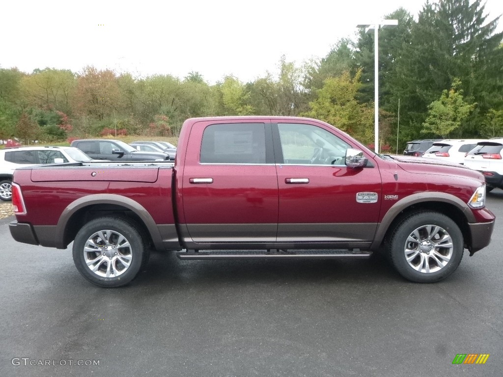 Delmonico Red Pearl 2018 Ram 1500 Laramie Longhorn Crew Cab 4x4 Exterior Photo #123153332
