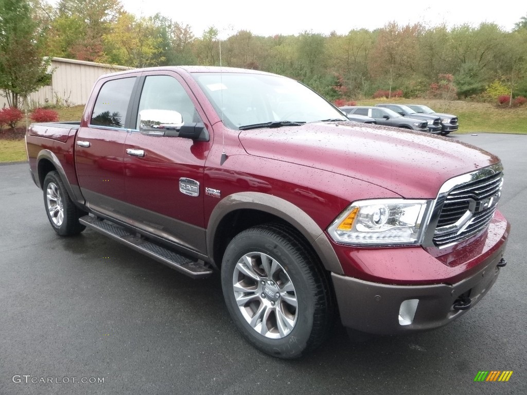Delmonico Red Pearl 2018 Ram 1500 Laramie Longhorn Crew Cab 4x4 Exterior Photo #123153344