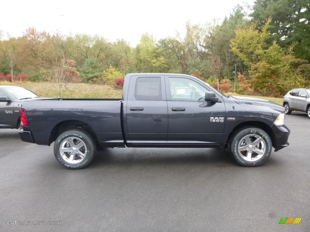 2018 1500 Express Quad Cab 4x4 - Maximum Steel Metallic / Black/Diesel Gray photo #6