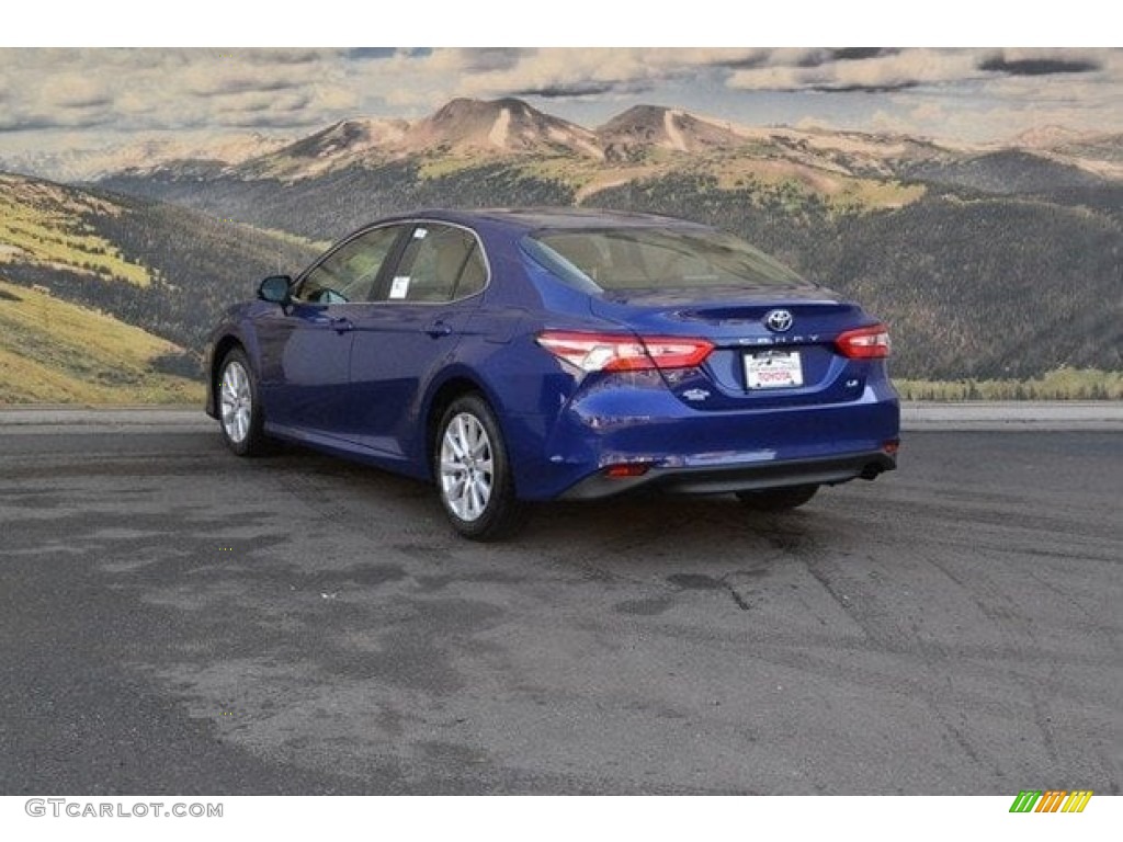 2018 Camry LE - Blue Crush Metallic / Ash photo #3