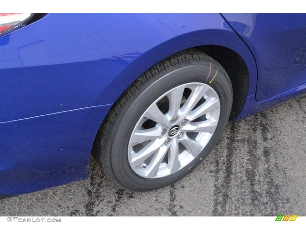 2018 Camry LE - Blue Crush Metallic / Ash photo #9