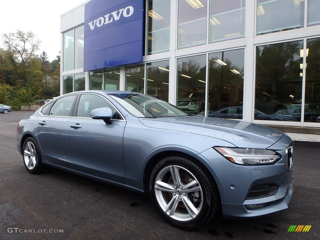 Mussel Blue Metallic 2017 Volvo S90 T5 Exterior Photo #123156048