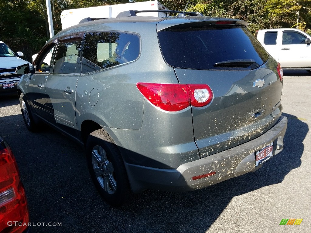 2011 Traverse LT - Steel Green Metallic / Ebony/Ebony photo #2