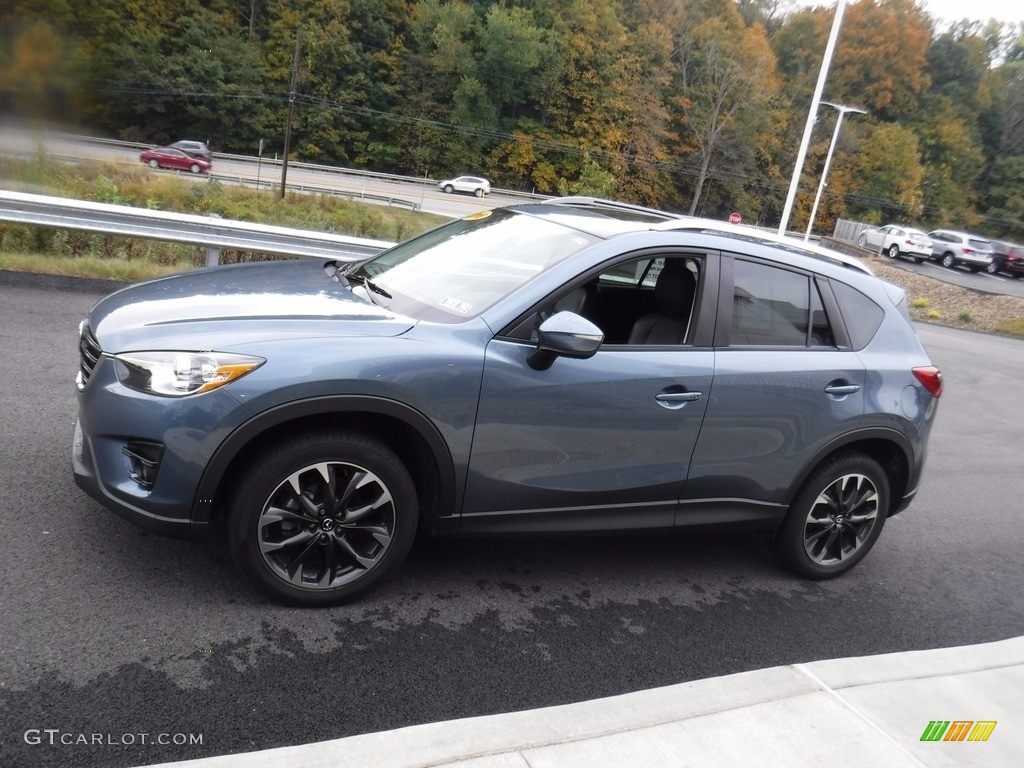 2016 CX-5 Grand Touring AWD - Blue Reflex Mica / Black photo #7