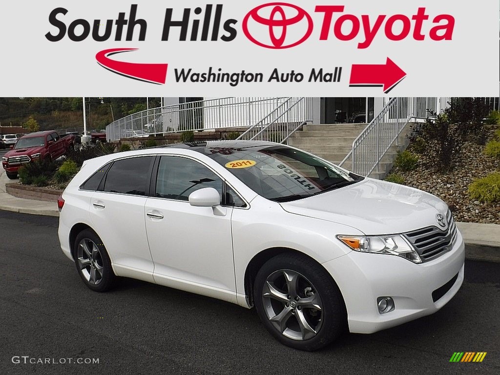 2011 Venza V6 AWD - Blizzard Pearl White / Light Gray photo #1