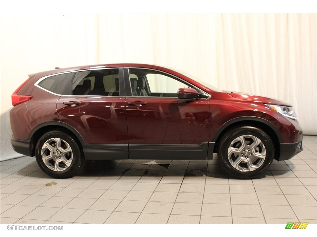 2017 CR-V EX-L - Basque Red Pearl II / Gray photo #2