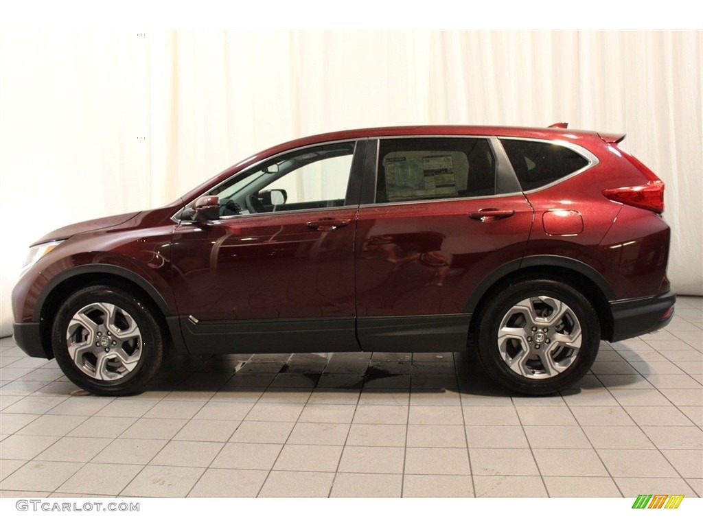 2017 CR-V EX-L - Basque Red Pearl II / Gray photo #4