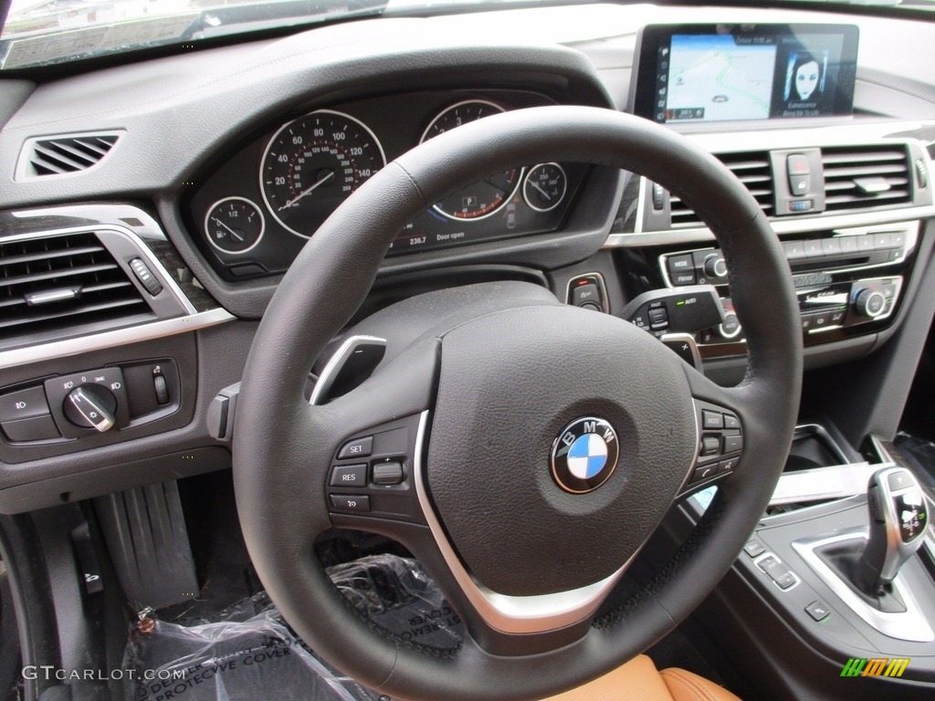 2018 4 Series 430i xDrive Gran Coupe - Jet Black / Cognac photo #14