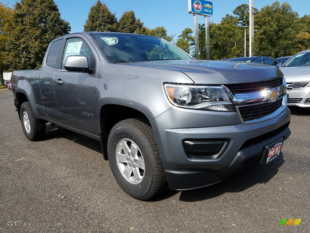 2018 Colorado WT Extended Cab 4x4 - Satin Steel Metallic / Jet Black/Dark Ash photo #1