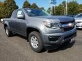 Satin Steel Metallic 2018 Chevrolet Colorado WT Extended Cab 4x4