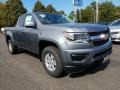 2018 Satin Steel Metallic Chevrolet Colorado WT Extended Cab 4x4  photo #1