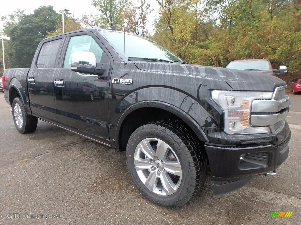 2018 F150 Platinum SuperCrew 4x4 - Shadow Black / Black photo #8