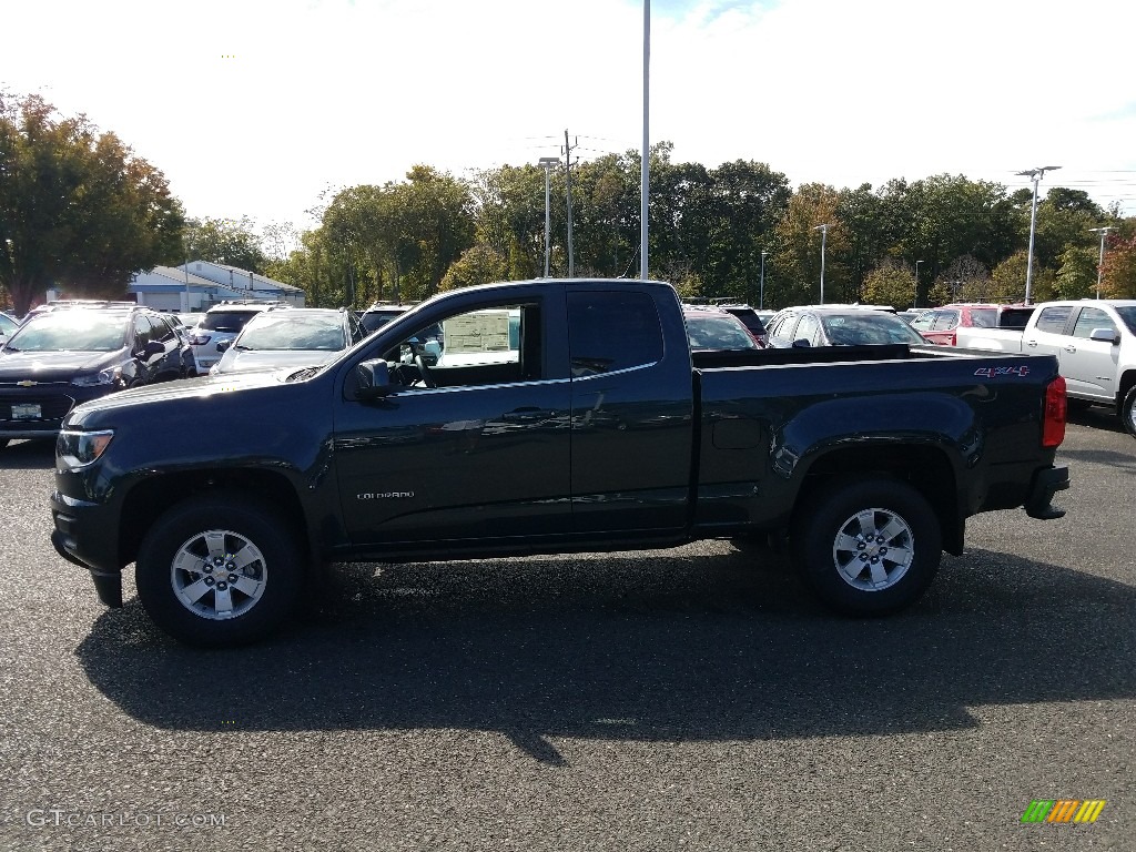 2018 Colorado WT Extended Cab 4x4 - Graphite Metallic / Jet Black/Dark Ash photo #3