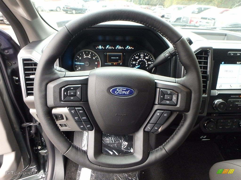 2018 Ford F150 XLT SuperCab 4x4 Earth Gray Steering Wheel Photo #123164421