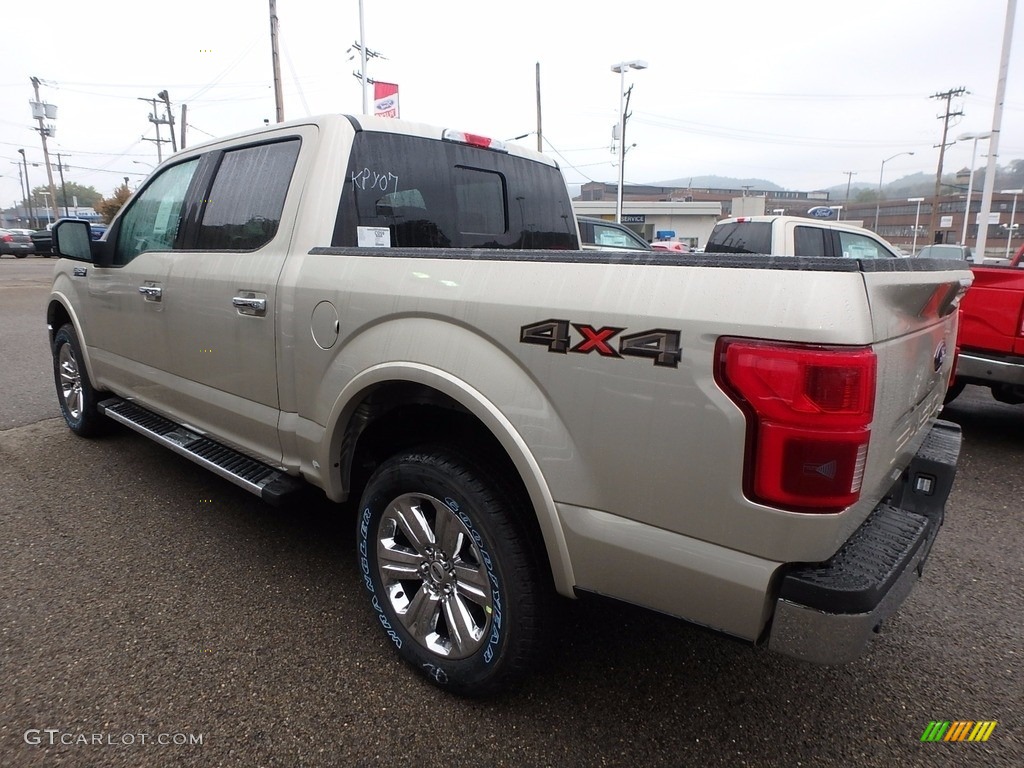 2018 F150 Lariat SuperCrew 4x4 - White Gold / Black photo #4