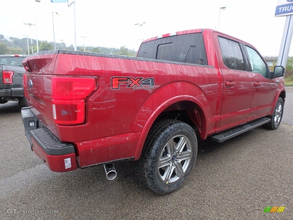 2018 F150 Lariat SuperCrew 4x4 - Ruby Red / Black photo #2