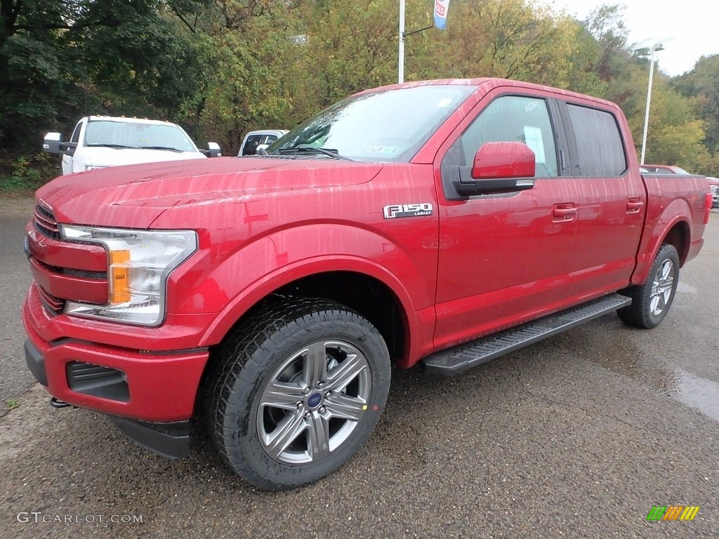 2018 F150 Lariat SuperCrew 4x4 - Ruby Red / Black photo #6