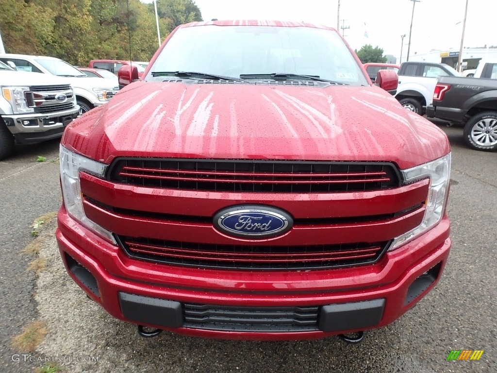 2018 F150 Lariat SuperCrew 4x4 - Ruby Red / Black photo #7