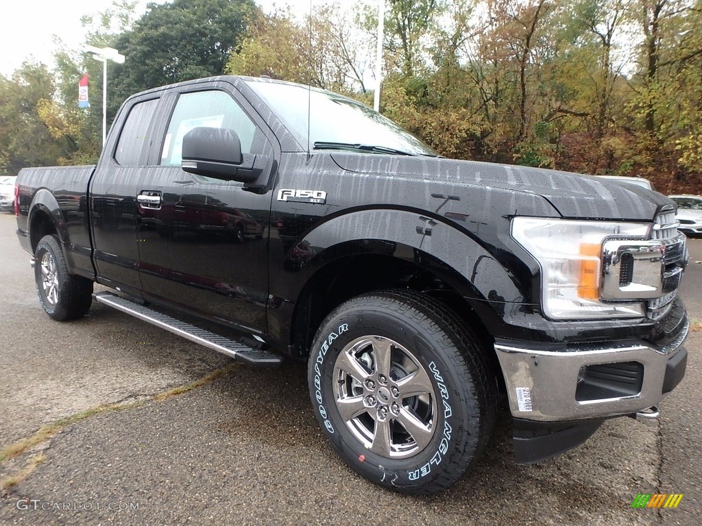 Shadow Black 2018 Ford F150 XL SuperCab 4x4 Exterior Photo #123167484