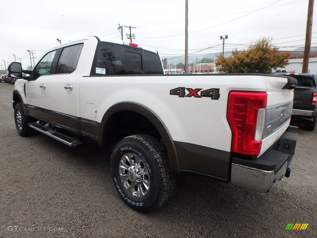 2017 F250 Super Duty King Ranch Crew Cab 4x4 - White Platinum / King Ranch Mesa Antique Java photo #4