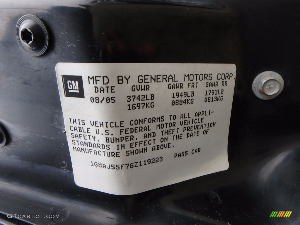 2006 ION 2 Sedan - Storm Gray / Gray photo #21