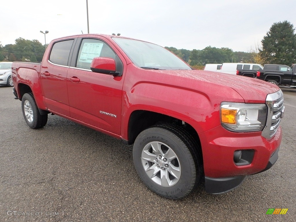 Red Quartz Tintcoat 2018 GMC Canyon SLE Crew Cab 4x4 Exterior Photo #123171285