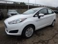 Oxford White 2017 Ford Fiesta S Sedan Exterior