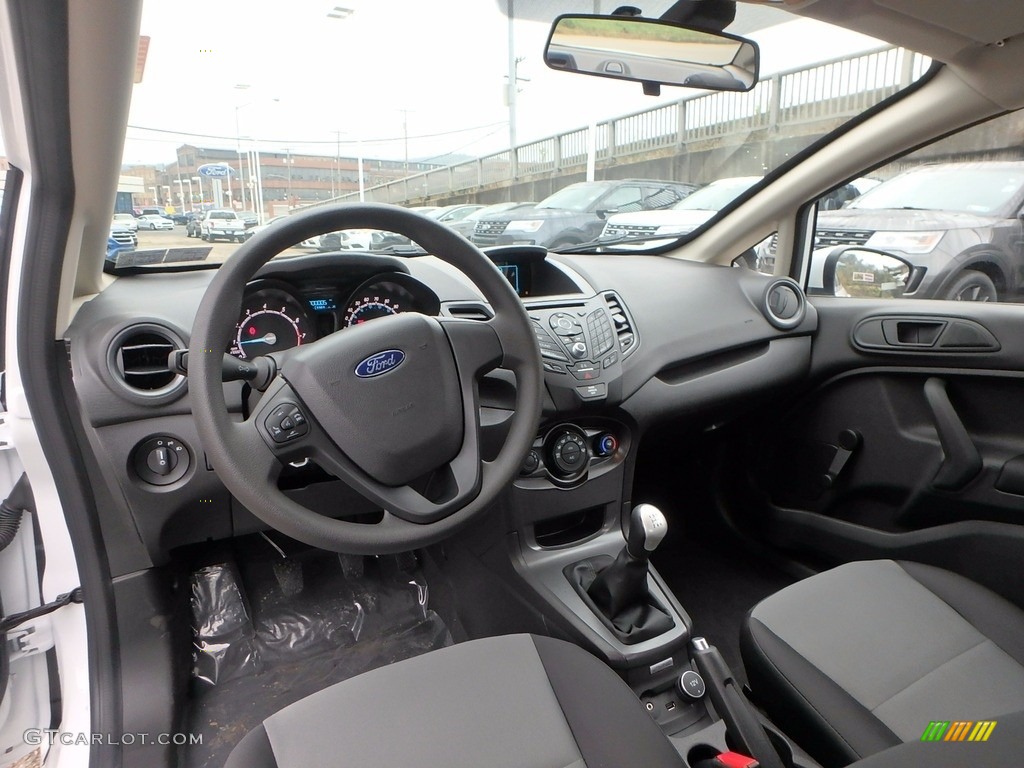 Charcoal Black Interior 2017 Ford Fiesta S Sedan Photo #123171519