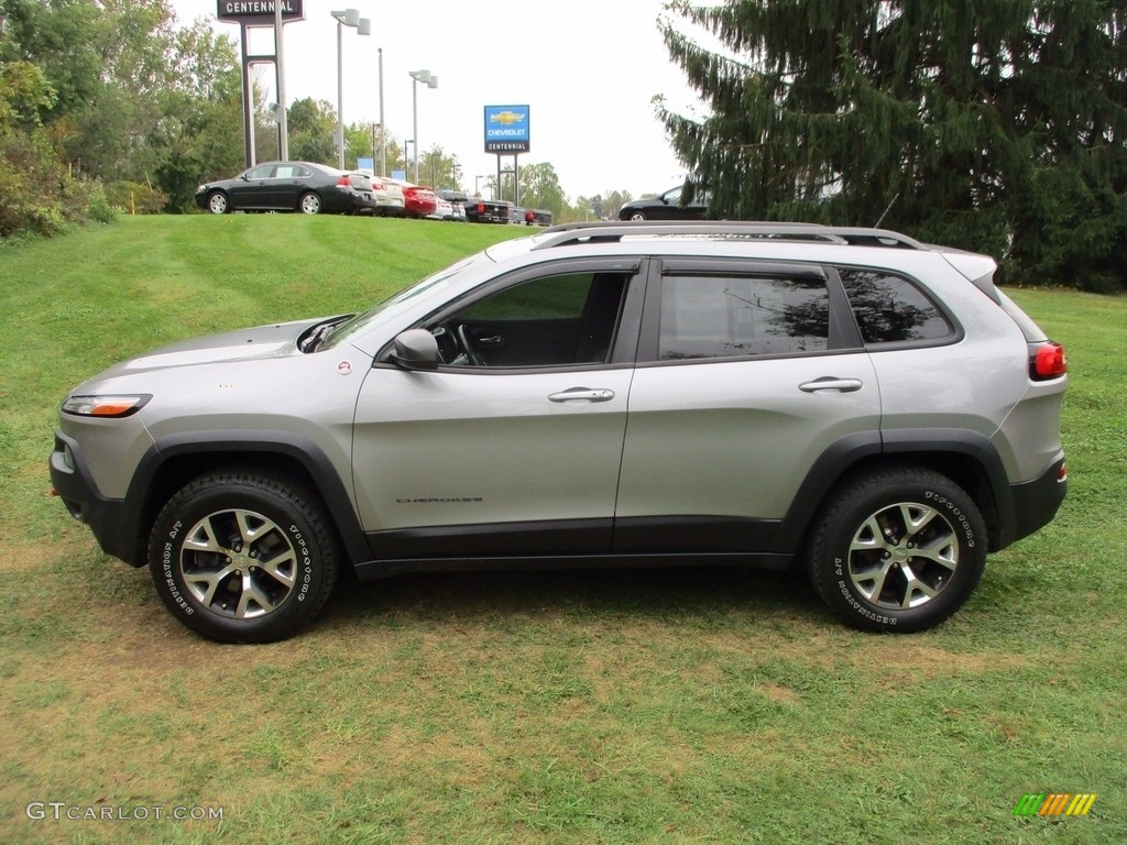 2014 Cherokee Trailhawk 4x4 - Billet Silver Metallic / Morocco - Black photo #19