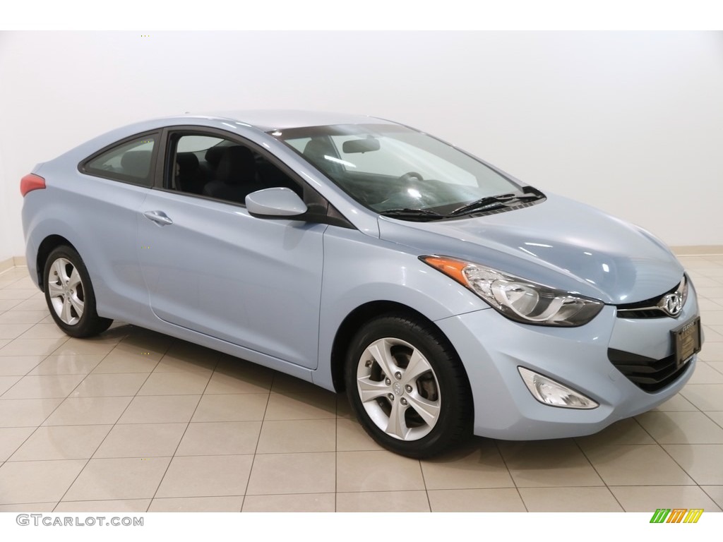 2013 Elantra Coupe GS - Blue Sky Metallic / Gray photo #1