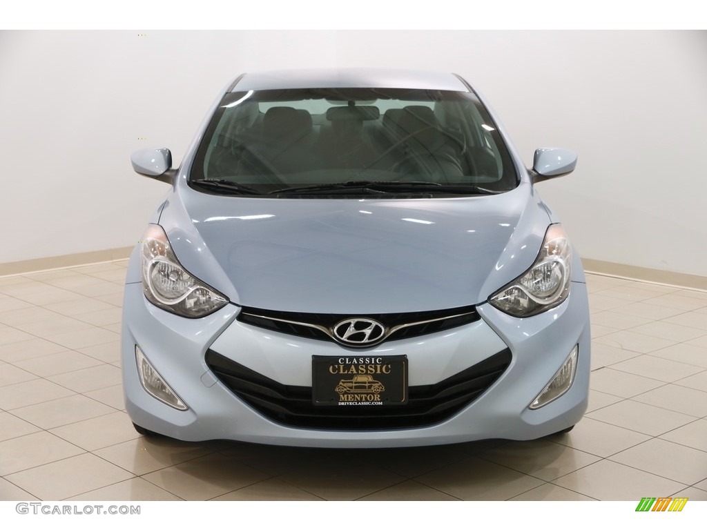 2013 Elantra Coupe GS - Blue Sky Metallic / Gray photo #2