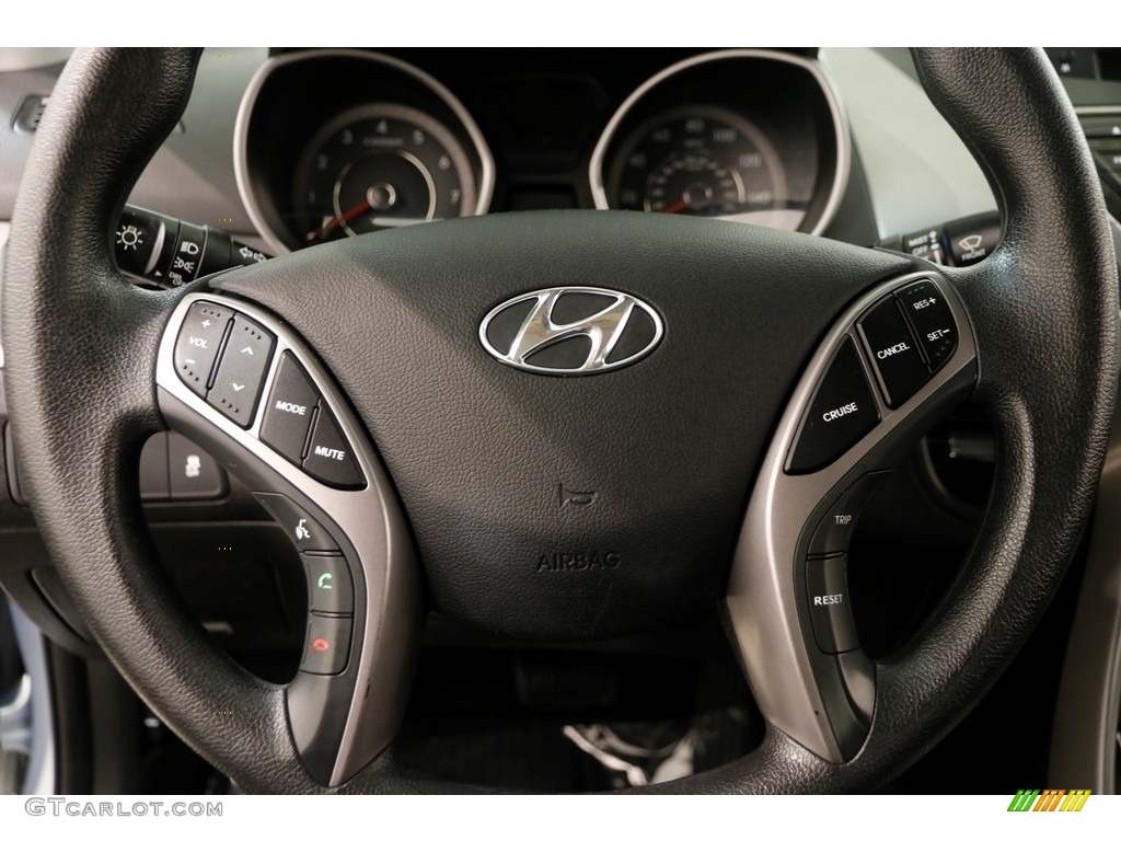 2013 Elantra Coupe GS - Blue Sky Metallic / Gray photo #7