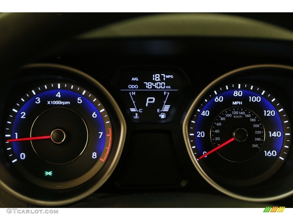 2013 Elantra Coupe GS - Blue Sky Metallic / Gray photo #8