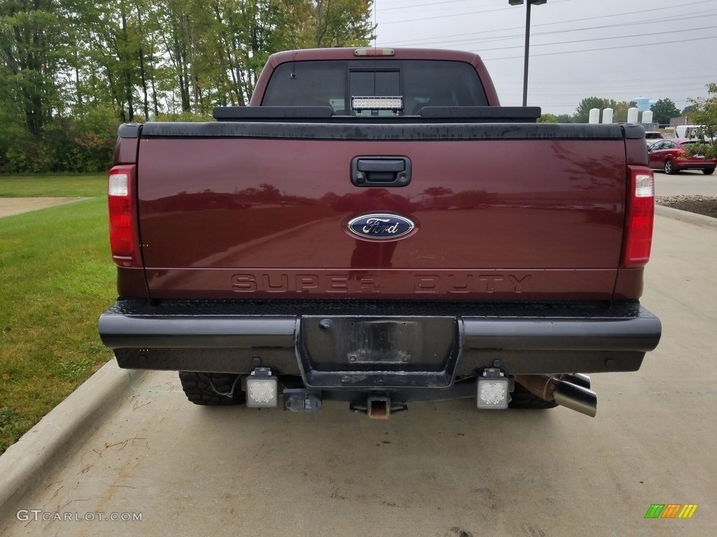 2010 F350 Super Duty Lariat Crew Cab 4x4 - Royal Red Metallic / Medium Stone photo #7