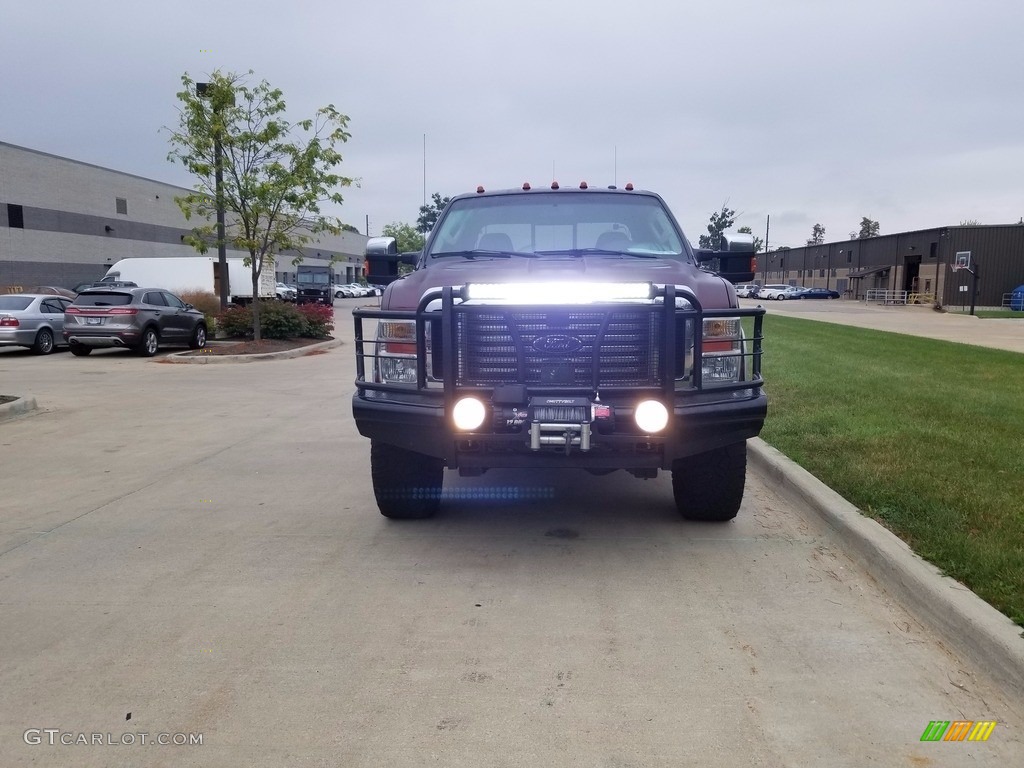 2010 F350 Super Duty Lariat Crew Cab 4x4 - Royal Red Metallic / Medium Stone photo #10