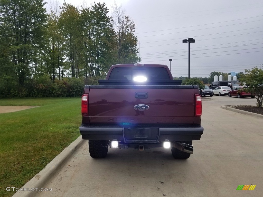 2010 F350 Super Duty Lariat Crew Cab 4x4 - Royal Red Metallic / Medium Stone photo #11